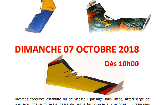 Journée ailes volantes au club d’Aéromodélisme Estinnois dimanche 7 octobre